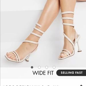 ASOS DESIGN wide fit Wyatt high heeled sandals